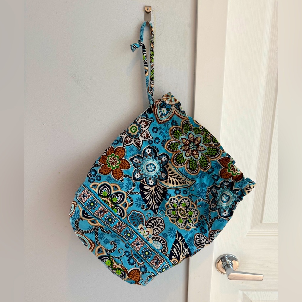 Vera Bradley “Bali Blue” Drawstring Ditty Bag